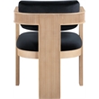 Pemberly Row Contemporary Black Velvet Dining Chair (Set of 2)