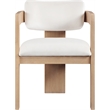 Pemberly Row Contemporary Cream Velvet Dining Chair (Set of 2)