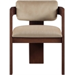 Pemberly Row Contemporary Beige Velvet Dining Chair (Set of 2)