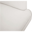Pemberly Row Contemporary Cream Velvet Upholstered Accent Chair