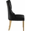 Pemberly Row Contemporary Black Velvet Dining Chairs (Set of 2)