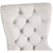 Pemberly Row Contemporary Cream Velvet Dining Chairs (Set of 2)