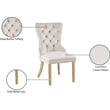 Pemberly Row Contemporary Cream Velvet Dining Chairs (Set of 2)