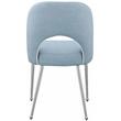 Pemberly Row Contemporary Light Blue Vegan Leather Dining Chair