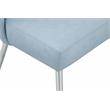 Pemberly Row Contemporary Light Blue Vegan Leather Dining Chair