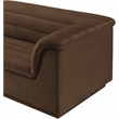 Pemberly Row Contemporary Brown Velvet Fabric Modular Sectional