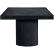 Pemberly Row Contemporary Black Acacia with Veneer Dining Table