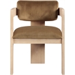 Pemberly Row Contemporary Saddle Velvet Dining Chair (Set of 2)