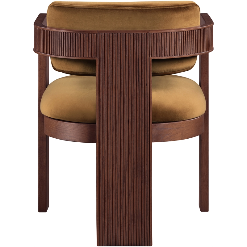 Pemberly Row Contemporary Saddle Velvet Dining Chair (Set of 2)