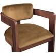Pemberly Row Contemporary Saddle Velvet Dining Chair (Set of 2)