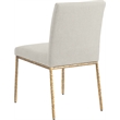 Pemberly Row Cream Chenille Fabric Dining Side Chair (Set of 2)