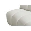 Pemberly Row Contemporary Cream Velvet 6-Piece Modular Sectional