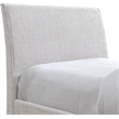 Pemberly Row Contemporary Cream Chenille Fabric Twin Trundle Bed