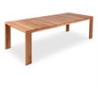 Pemberly Row Contemporary Natural Teak Outdoor Patio Dining Table