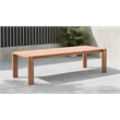 Pemberly Row Contemporary Natural Teak Outdoor Patio Dining Table