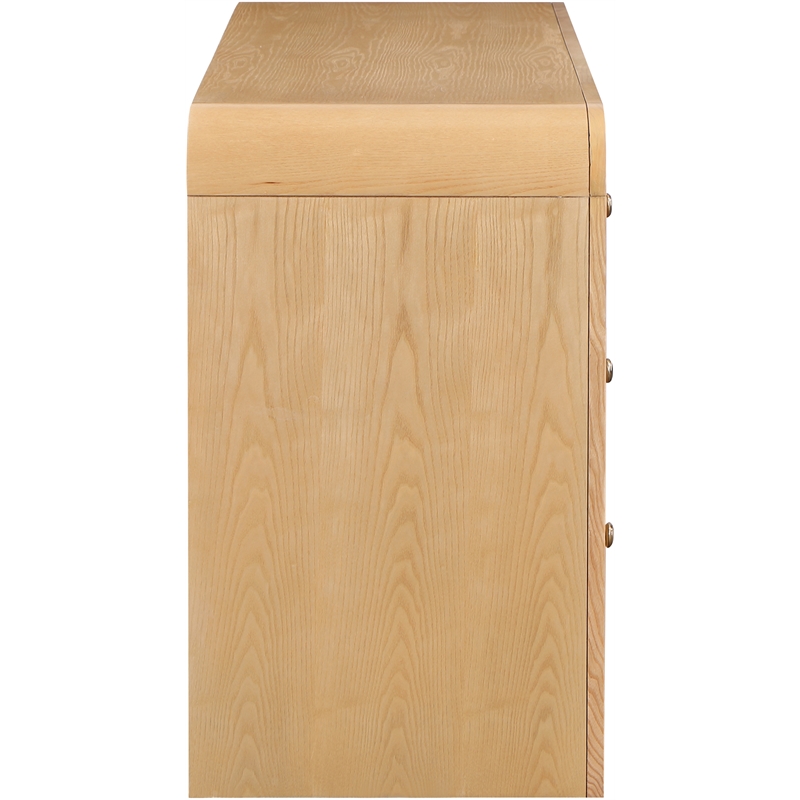 Pemberly Row Mid-Century NaturalAsh Wood and Natural Cane Dresser