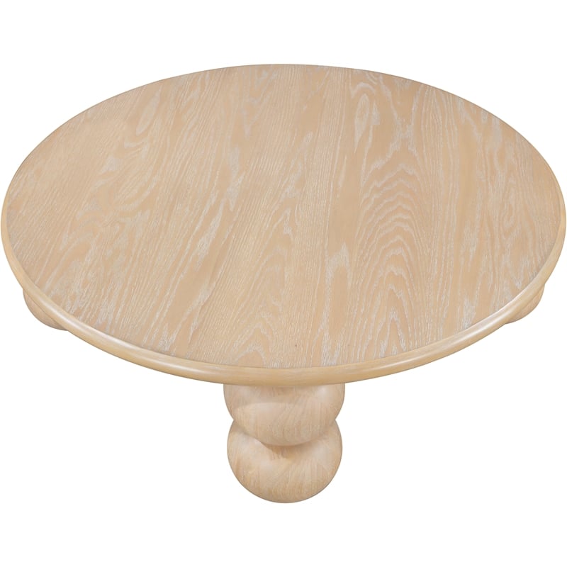 Pemberly Row Mid-Century Natural Wood And Oak Veneer Coffee Table