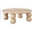 Pemberly Row Mid-Century Natural Wood And Oak Veneer Coffee Table