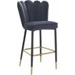 Pemberly Row Contemporary Upholstered Gray Velvet Stool (Set of 2)