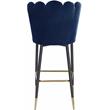 Pemberly Row Contemporary Upholstered Navy Velvet Stool (Set of 2)