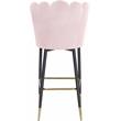 Pemberly Row Contemporary Upholstered Pink Velvet Stool (Set of 2)