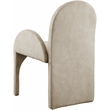 Pemberly Row Contemporary Stone Velvet Dining Arm Chair (Set of 2)