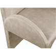 Pemberly Row Contemporary Stone Velvet Dining Arm Chair (Set of 2)