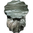 Pemberly Row Green Marble Finish Concrete Indoor/Outdoor End Table
