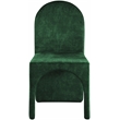 Pemberly Row Contemporary Green Velvet Dining Side Chair (Set of 2)