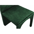 Pemberly Row Contemporary Green Velvet Dining Side Chair (Set of 2)
