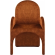 Pemberly Row Contemporary Cognac Velvet Dining Arm Chair (Set of 2)
