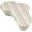 Pemberly Row Indoor/Outdoor Concrete Travertine Finish Coffee Table