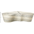 Pemberly Row Indoor/Outdoor Concrete Travertine Finish Coffee Table