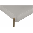 Pemberly Row Contemporary Taupe Vegan Leather / Boucle Counter Stool