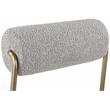 Pemberly Row Contemporary Taupe Vegan Leather / Boucle Counter Stool