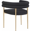 Pemberly Row Contemporary Black Boucle Fabric Dining Chair (Set of 2)