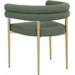 Pemberly Row Contemporary Green Boucle Fabric Dining Chair (Set of 2)