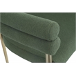 Pemberly Row Contemporary Green Boucle Fabric Dining Chair (Set of 2)