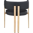 Pemberly Row Contemporary Black Vegan Leather Dining Chair (Set of 2)