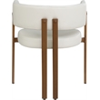 Pemberly Row Contemporary Cream Vegan Leather Dining Chair (Set of 2)