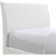 Pemberly Row Contemporary Cream Linen Textured Fabric Twin Trundle Bed