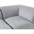 Pemberly Row Contemporary Gray Durable Linen Textured Modular Sectional