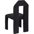 Pemberly Row Contemporary Black Chenille Fabric Dining Chair (Set of 2)