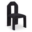 Pemberly Row Contemporary Black Chenille Fabric Dining Chair (Set of 2)