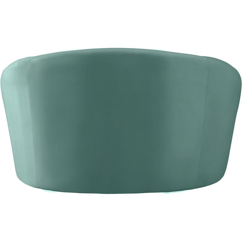 Pemberly Row Contemporary Upholstered Mint Velvet Chair - 49