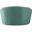 Pemberly Row Contemporary Upholstered Mint Velvet Chair - 49