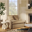 Pemberly Row Contemporary Upholstered Tan Boucle Lounge Chair