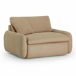 Pemberly Row Contemporary Upholstered Tan Boucle Lounge Chair