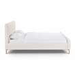 Pemberly Row Natural Upcycled Linen King Bed - 82.3