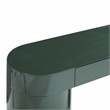 Pemberly Row Contemporary Deep Green High Gloss Console Table